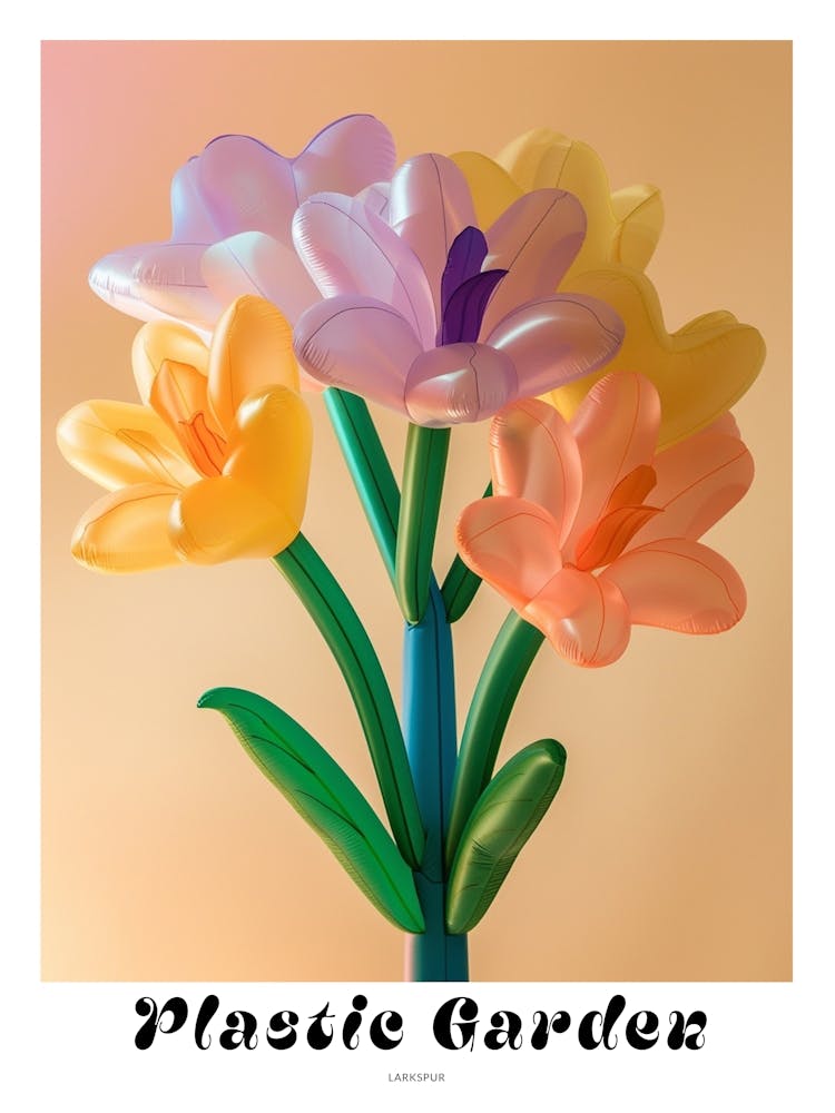 Dreamy Inflatable Flowers Poster Larkspur 3