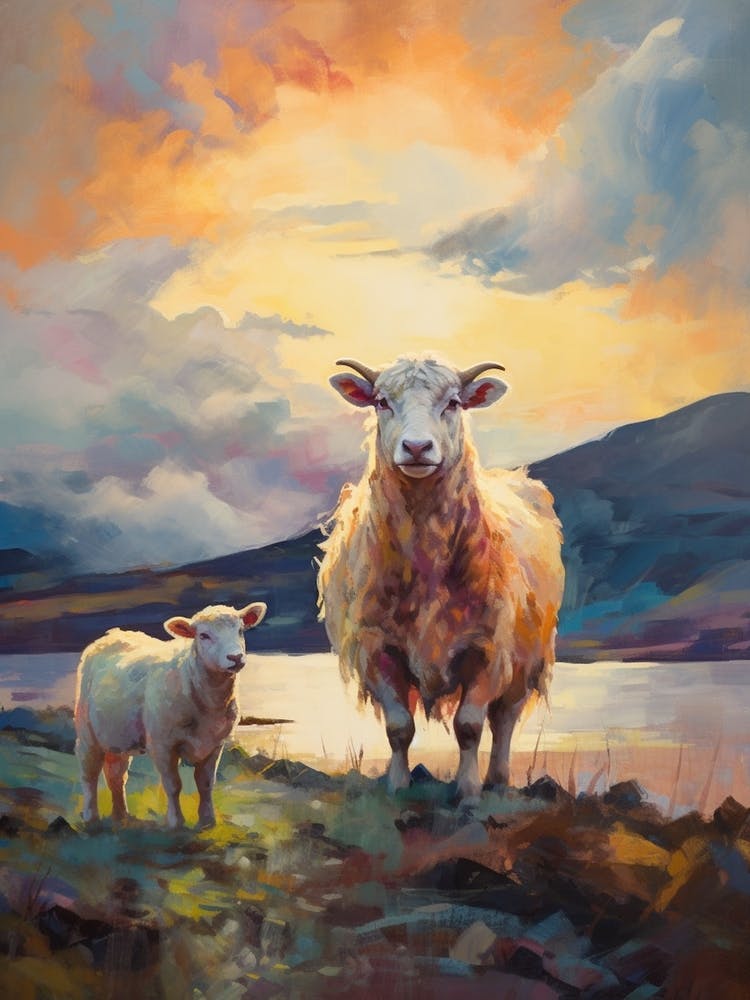 Scottish Highland Sheep By Loch Damh 1