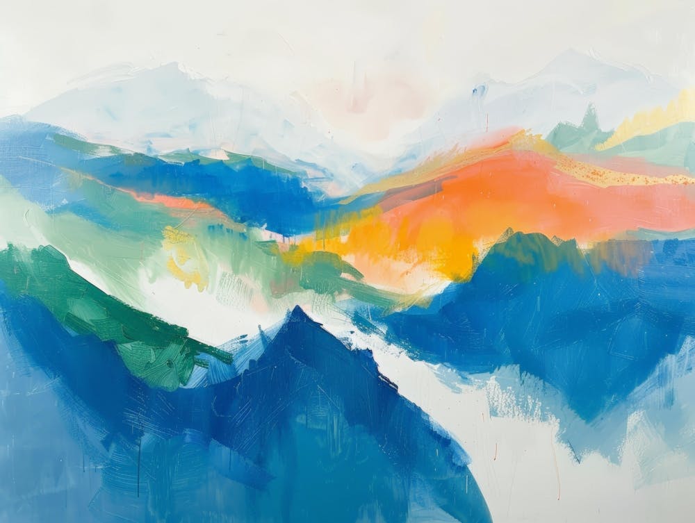 Abstract Mountain Painting 5