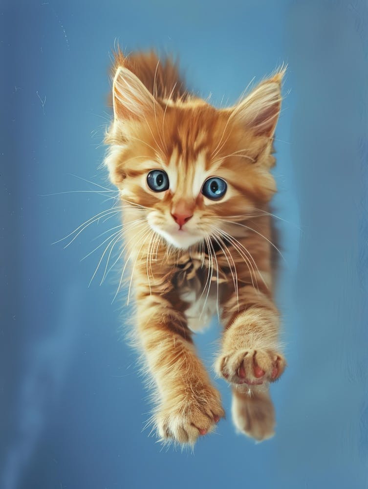 Kitten In Flight