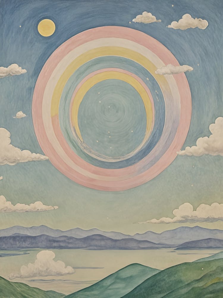 Kreisregenbogen am Himmel