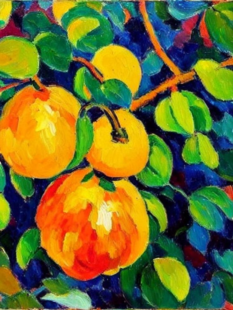 Ugli Fruit 1 Fruit Vibrant Matisse Inspired Painting Fruit