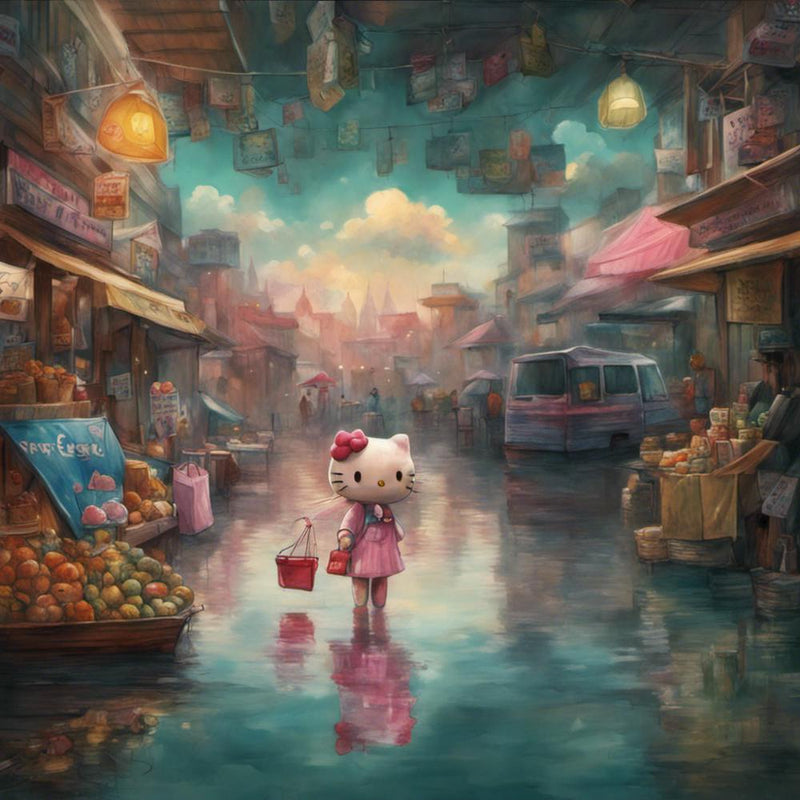 Hello Kitty in the shopping center