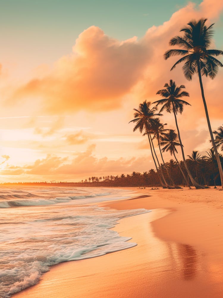 Bavaro Beach Dominican Republic At Sunset 1