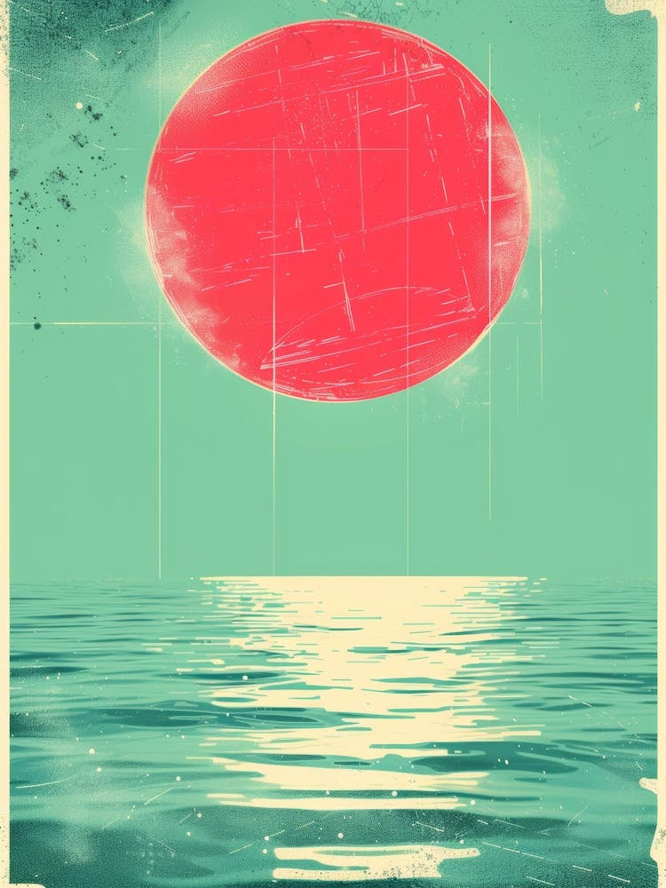 Sunset Over The Ocean 102