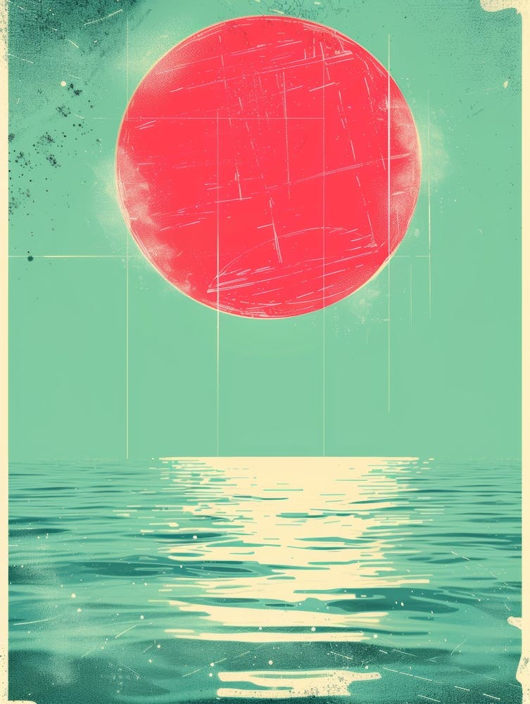 Sunset Over The Ocean 102