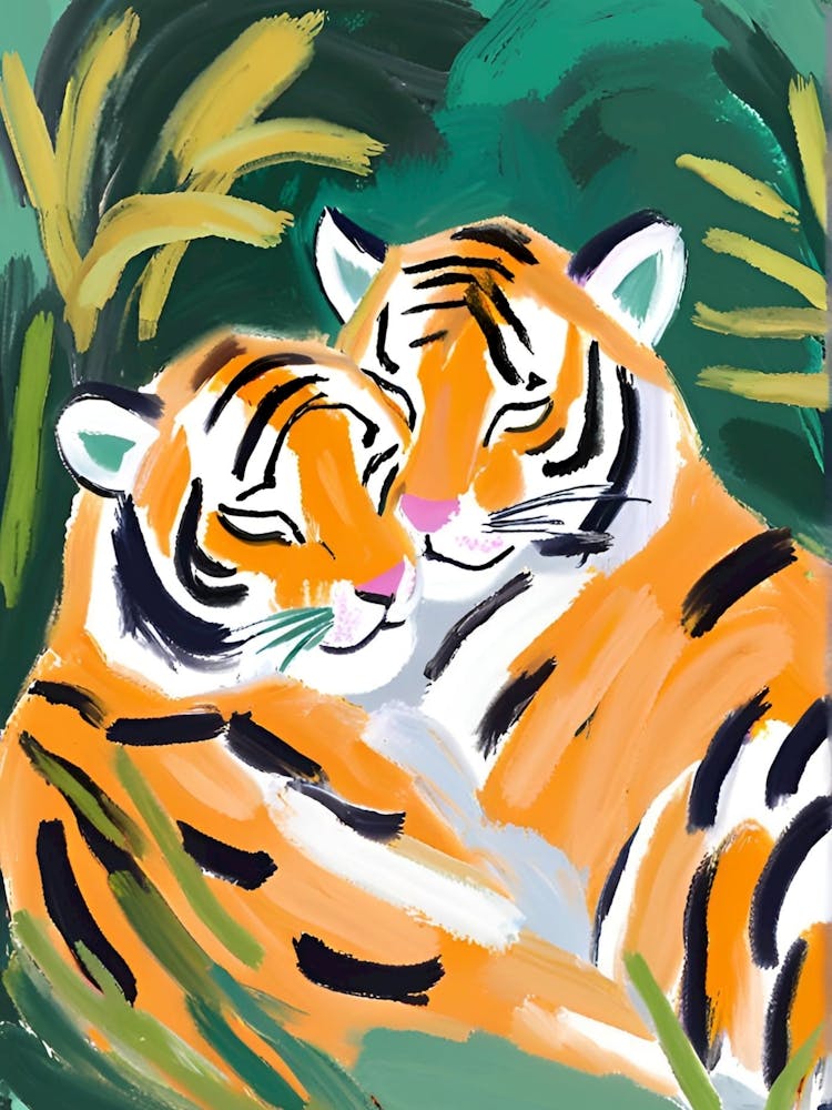 Two Tigers in love