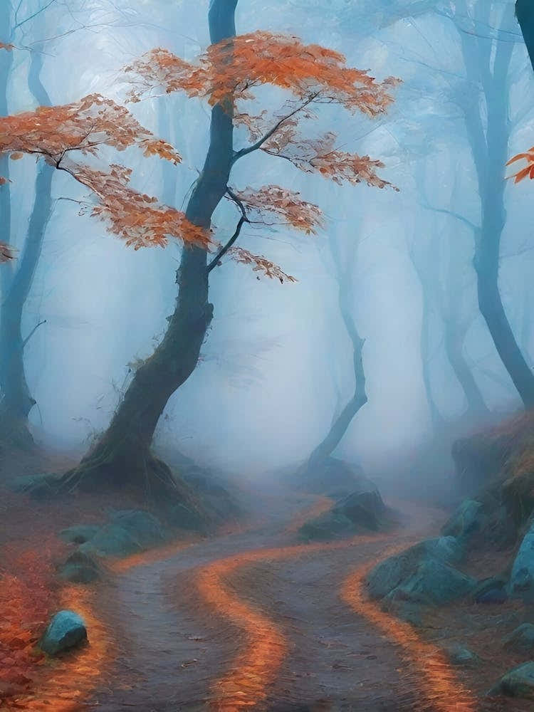 Foggy Autumn Forest