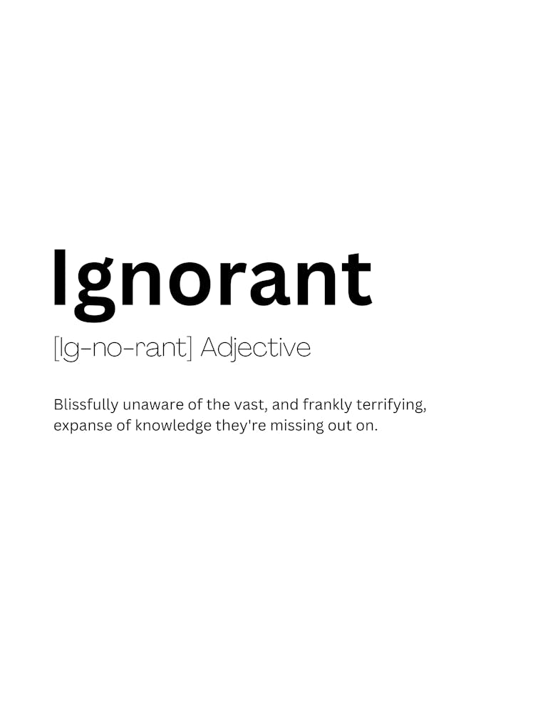 Ignorant Definition Meaning