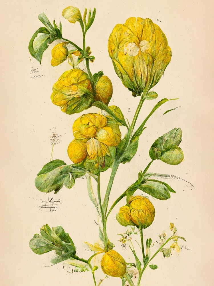 Yellow Flowers Botanical Farmhouse