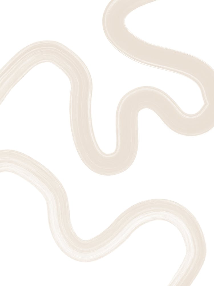 Beige Wavy Lines No.2