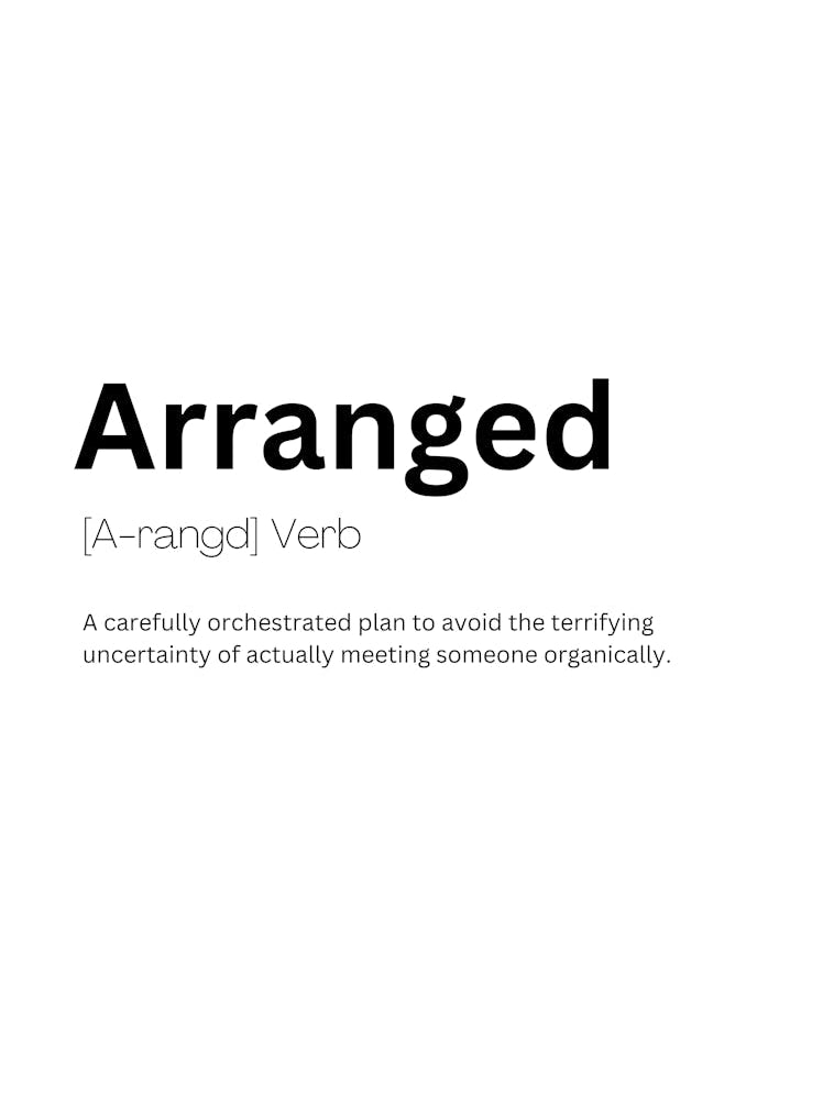 Arranged Definition Meaning
