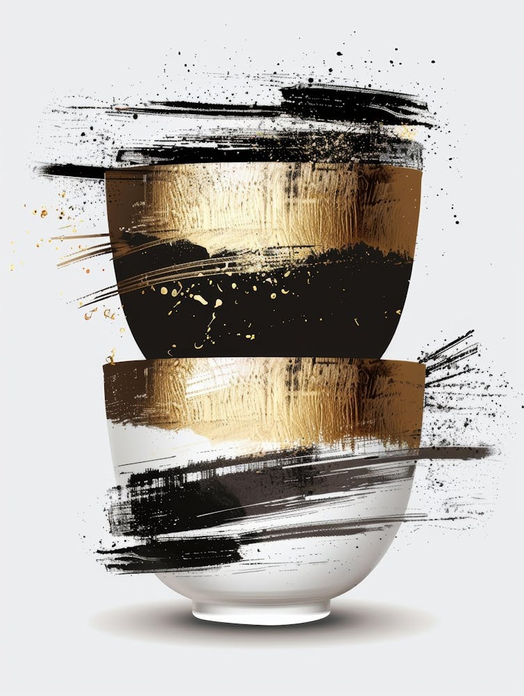 Gold And Black Bowls