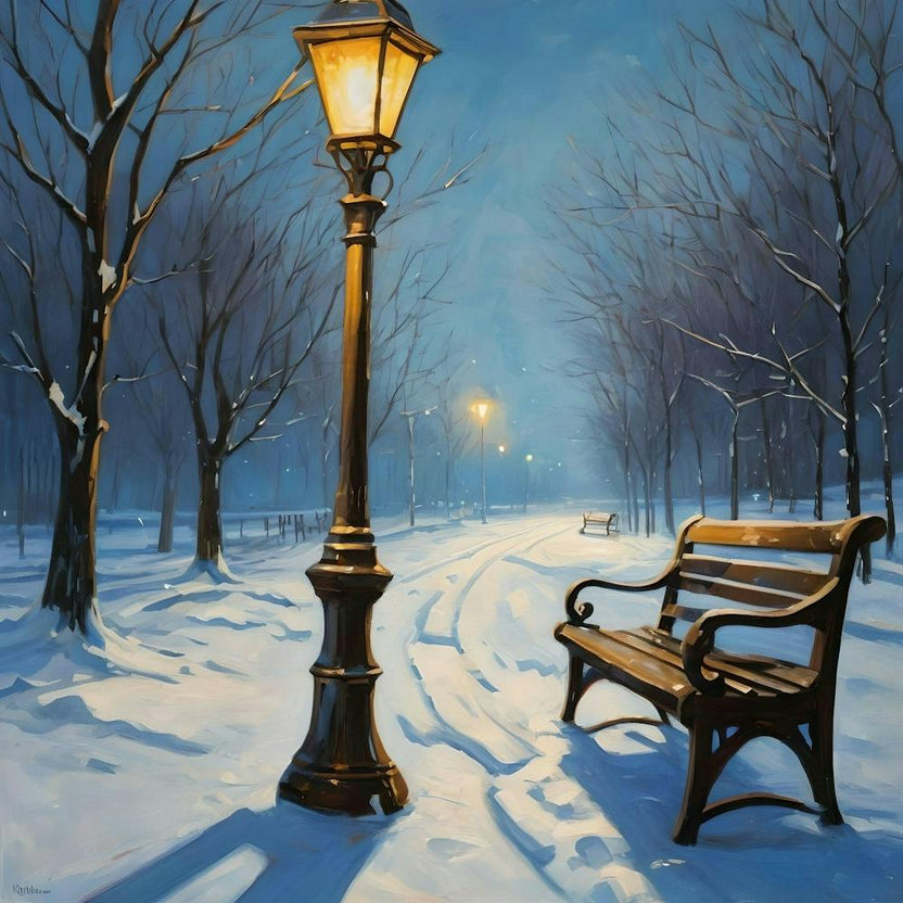 Winter's Midnight Glow