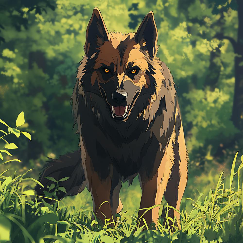 Giant Angry German Shepherd Dog 10