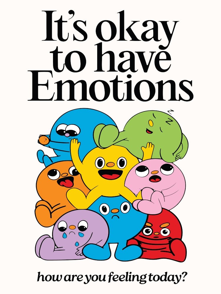It'S Okay To Have Emotions Classroom Poster