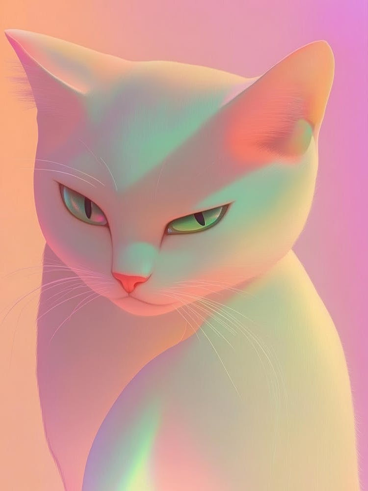 Psychedelic Cat 2