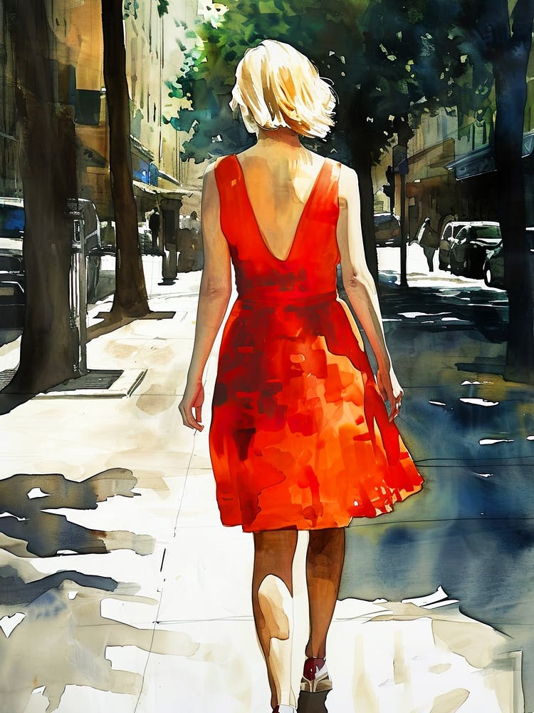 Red Dress woman