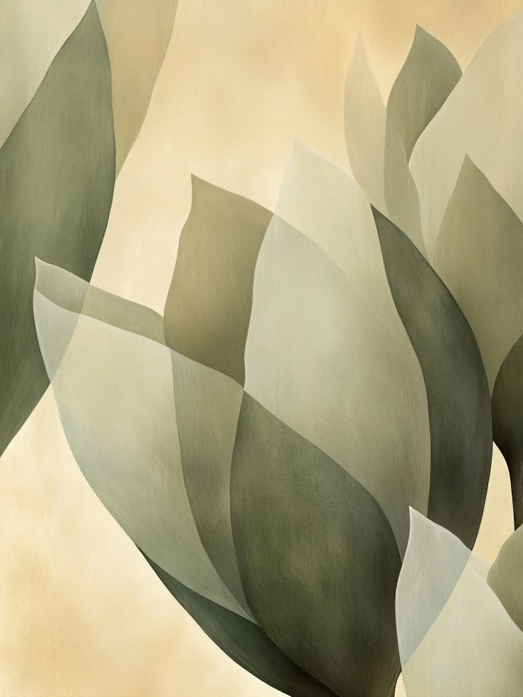 Green Beige Close Up Petals 18 1