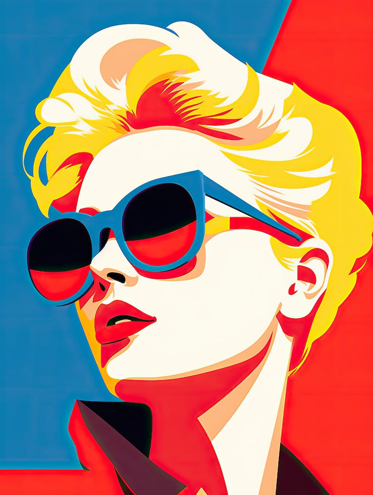 Woman In Sunglasses, pop art