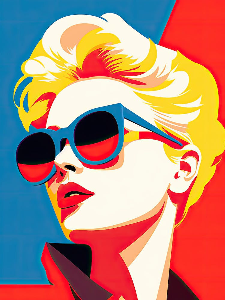 Woman In Sunglasses, pop art