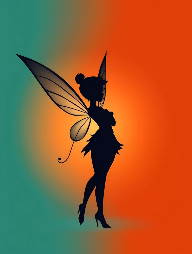 Silhouette Of Tinkerbell