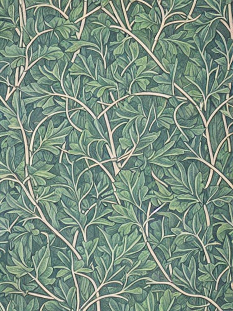 Quercus Rubra tree Vintage Botanical