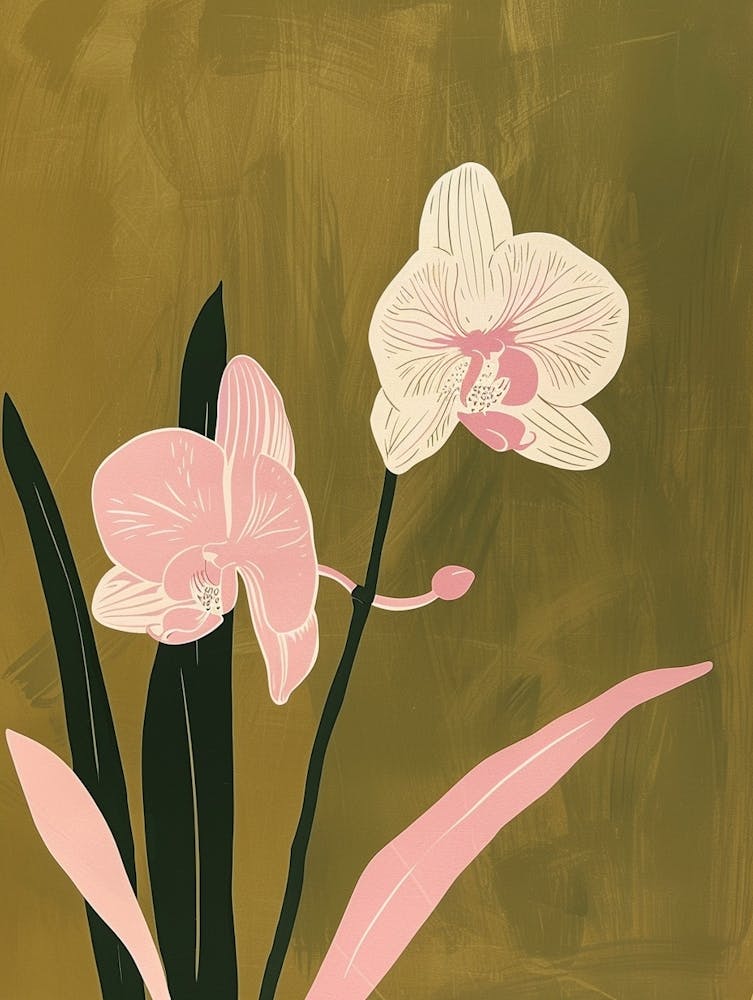 Rosa & Grüne Orchidee 2