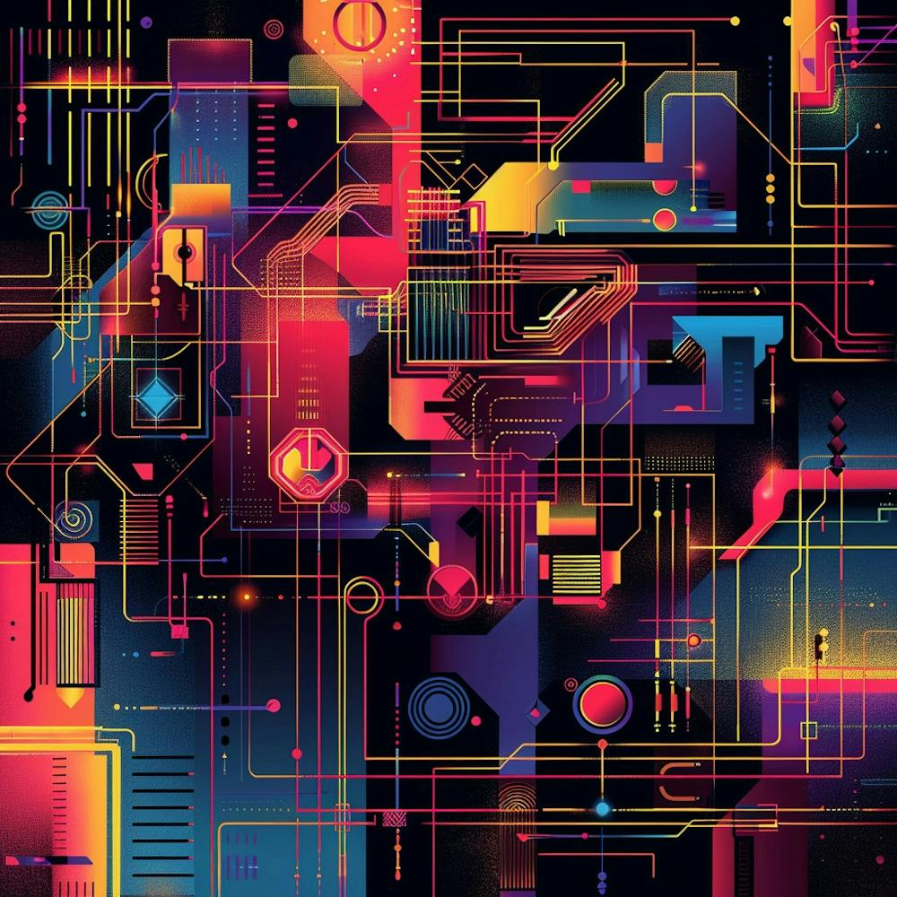 Abstract Computer Background