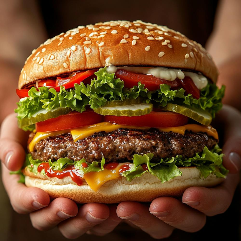 Big Burger In Hand