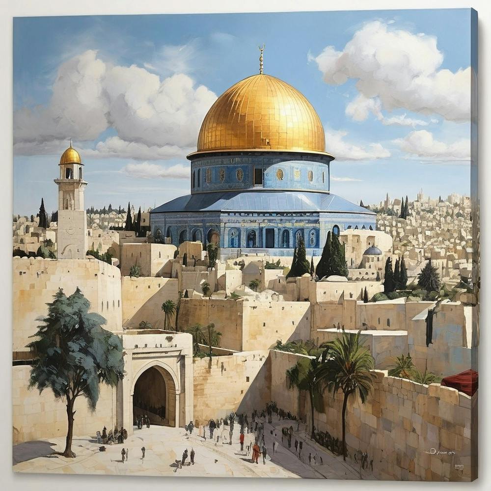 Dome Of The Rock Canvas Print
