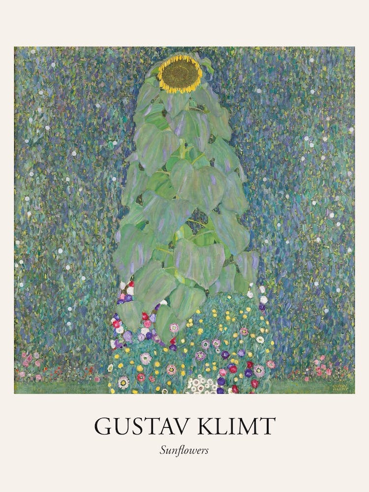 Sunflowers, Gustav Klimt Poster