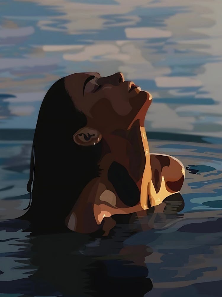 Femme Dans L'Eau