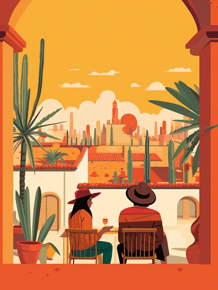 Mexico 2 Travel Illustration