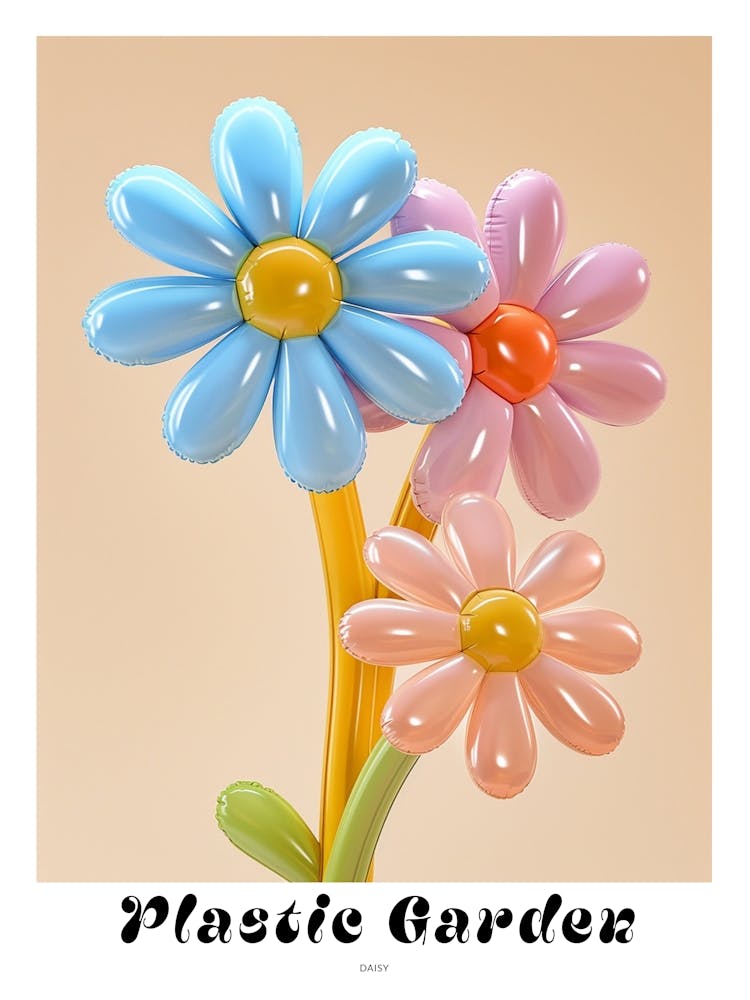 Dreamy Inflatable Flowers Poster Daisy 1