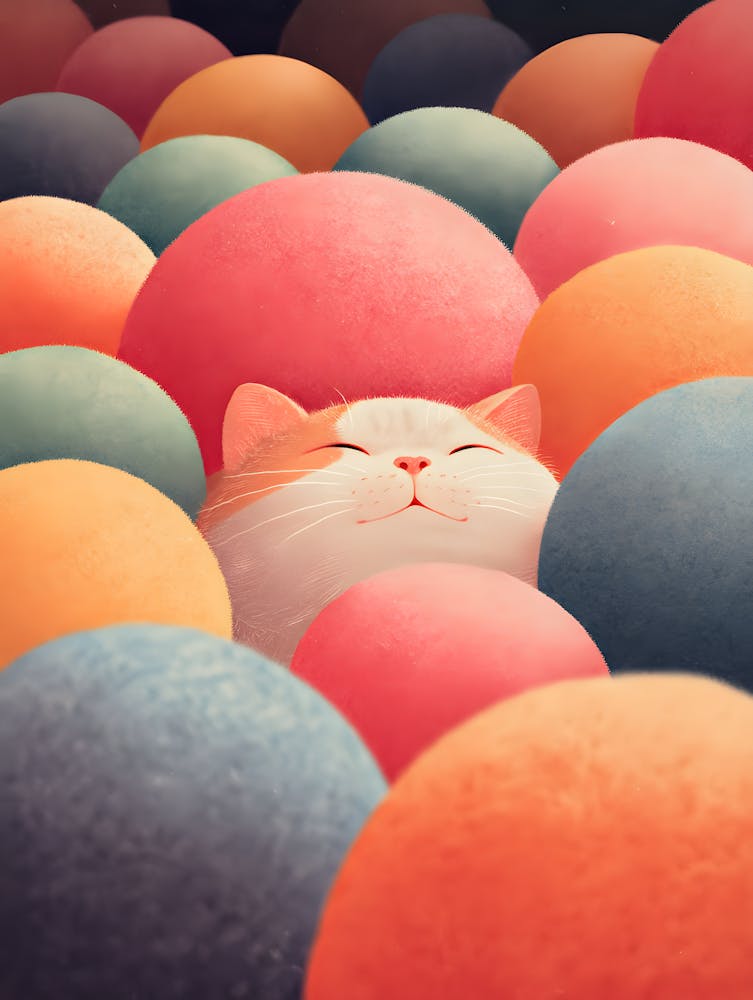 Cat In A Ball 5