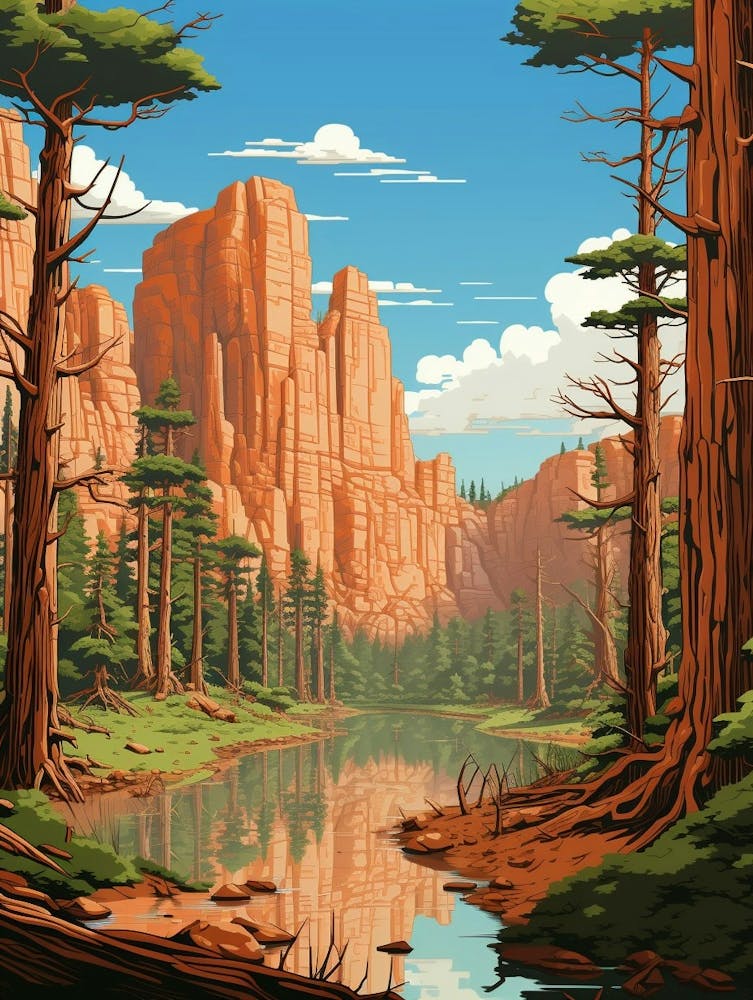 Lope National Park - Pixel Art 1
