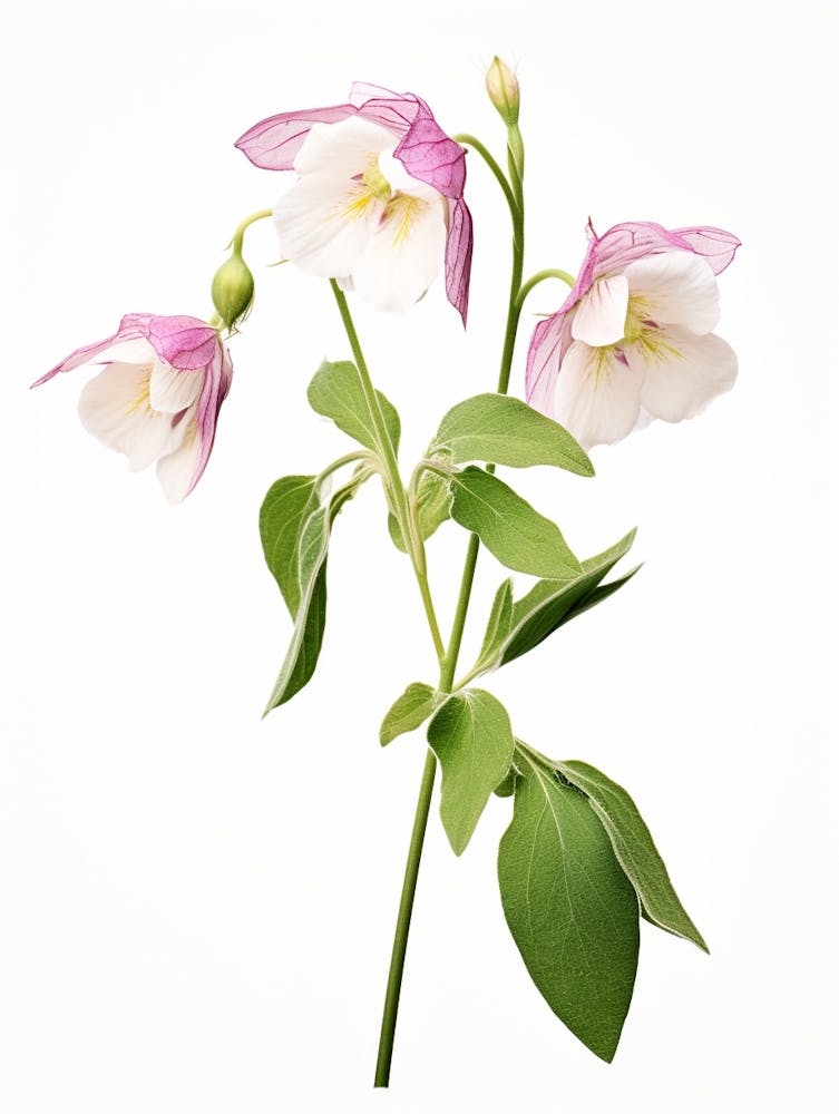Pressed Wildflower Botanical Art Twinflower 1