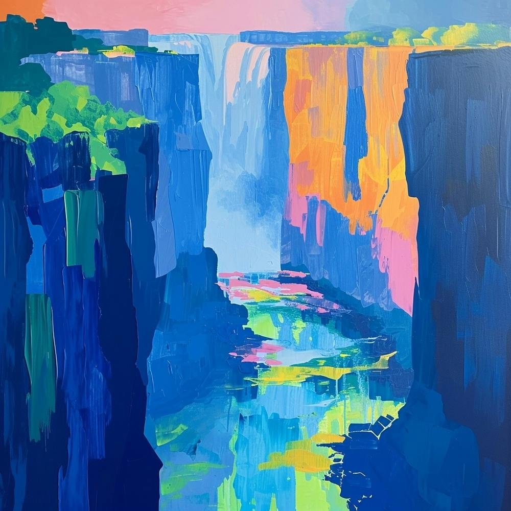 Abstract Travel Collection Victoria Falls Zambia Zimbabwe 4