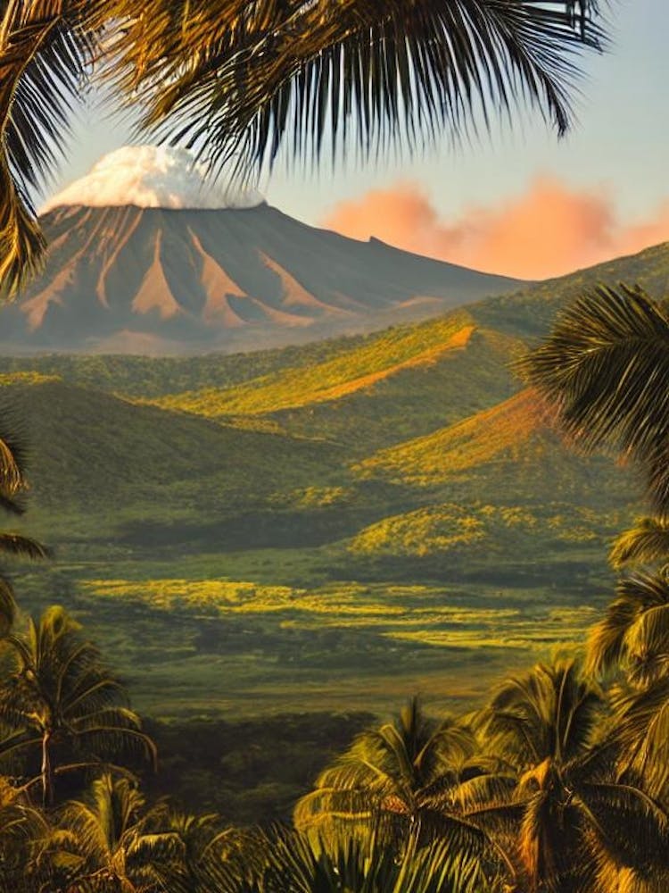 Hawaii Volcanoes National Park United States Of America Vintage Poster