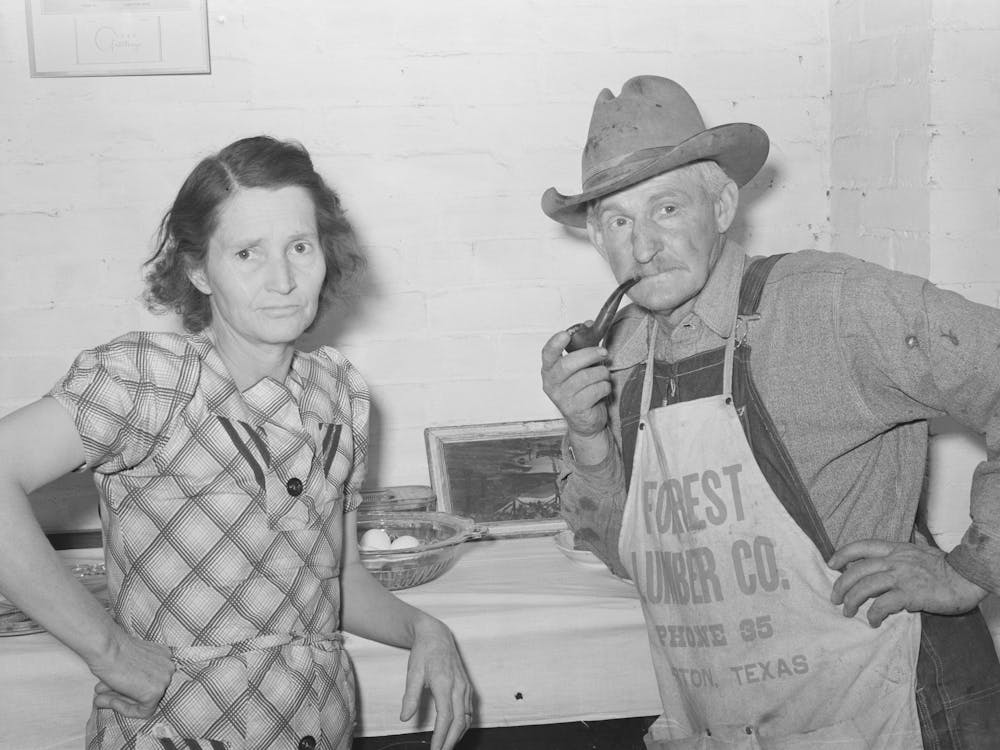 Monsieur et Madame Ernest Milton, Pionniers à El Indio, Texas Par Russell Lee