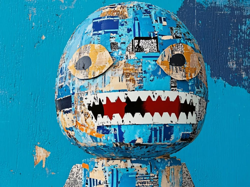 'Egg Monster' Collage