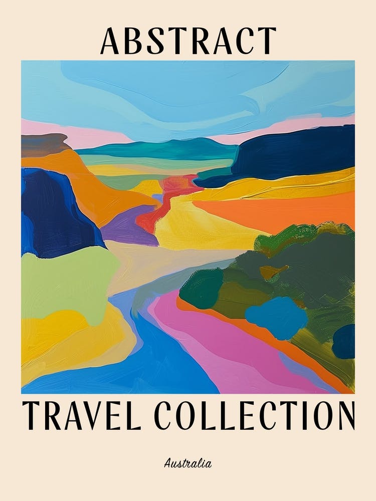 Abstract Travel Collection Poster Australia 3