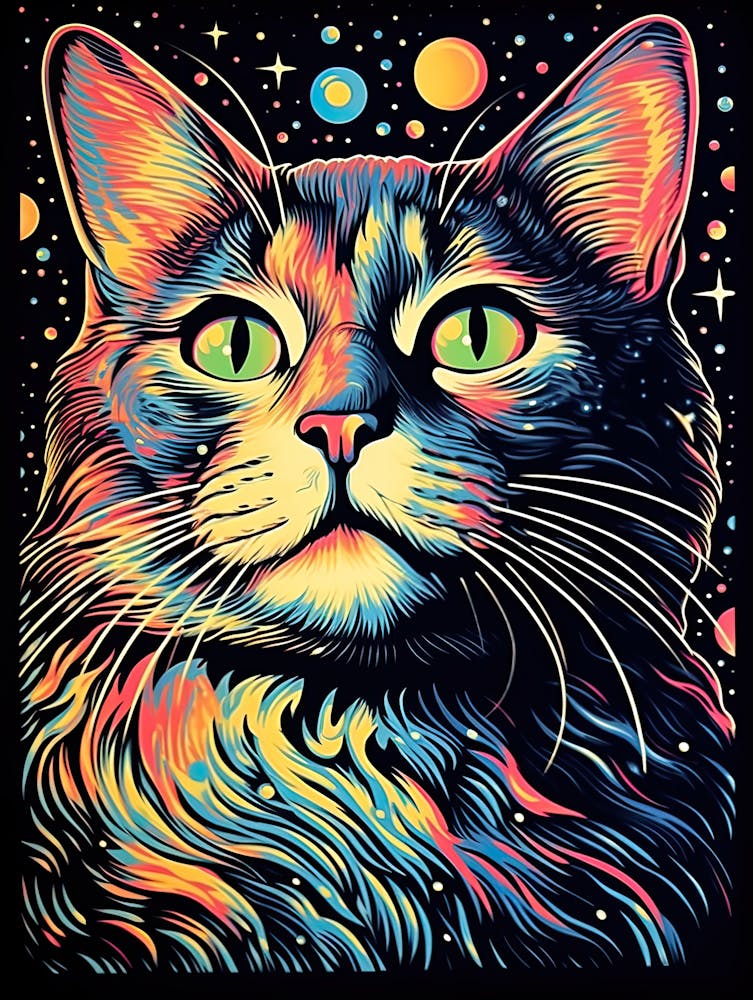 Celestial Catwalk, Psychedelic Cats series