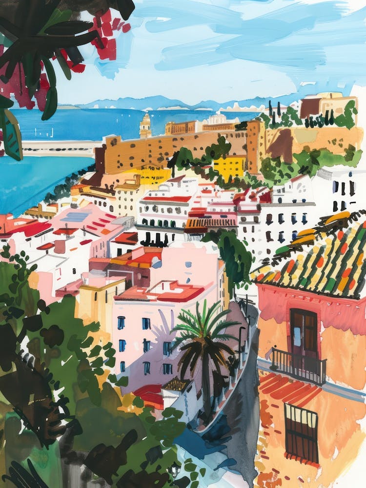 Travel Poster Happy Places Malaga 2