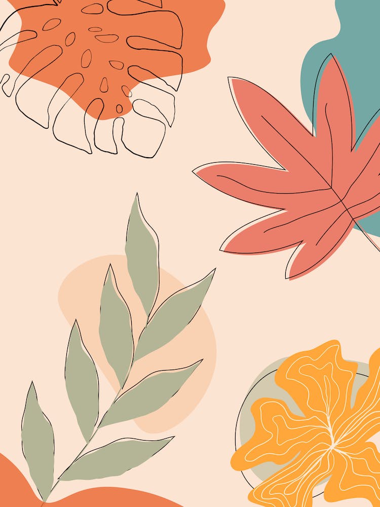 Abstract Tropical Leaves