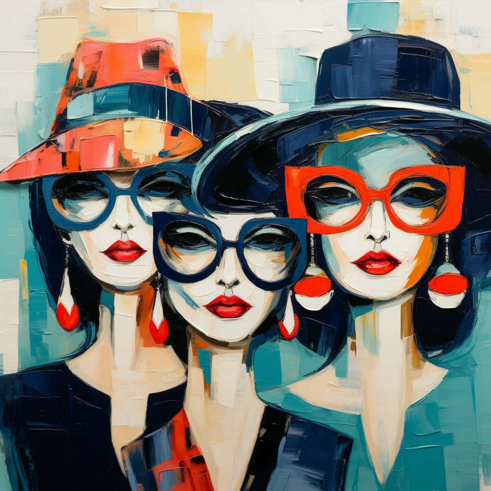 Three Women In Glasses 1