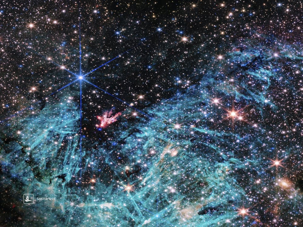 Sagittarius C (James Webb/JWST) — space poster