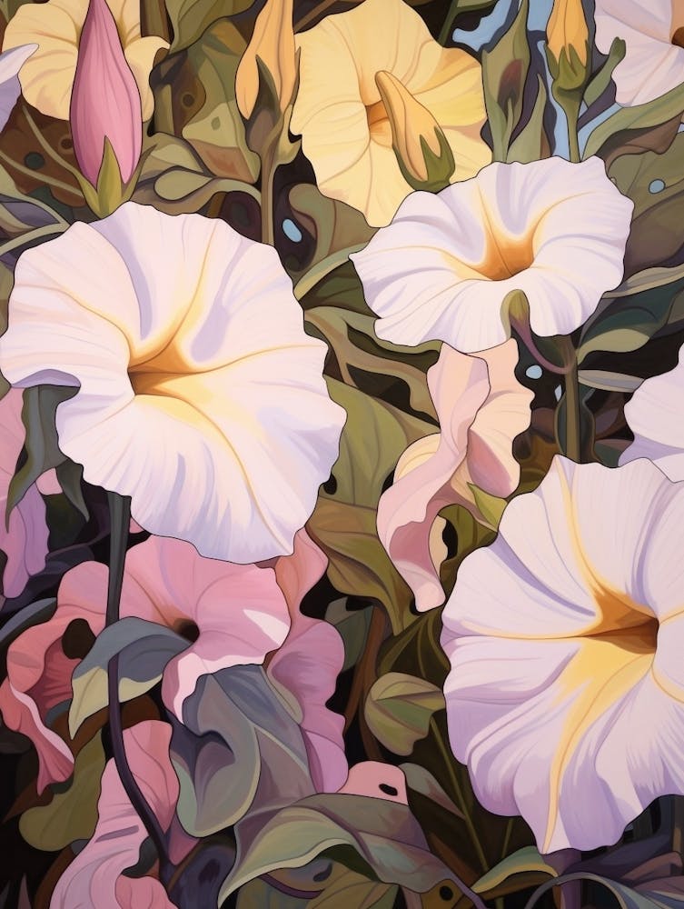Petunia 3 Flower Painting