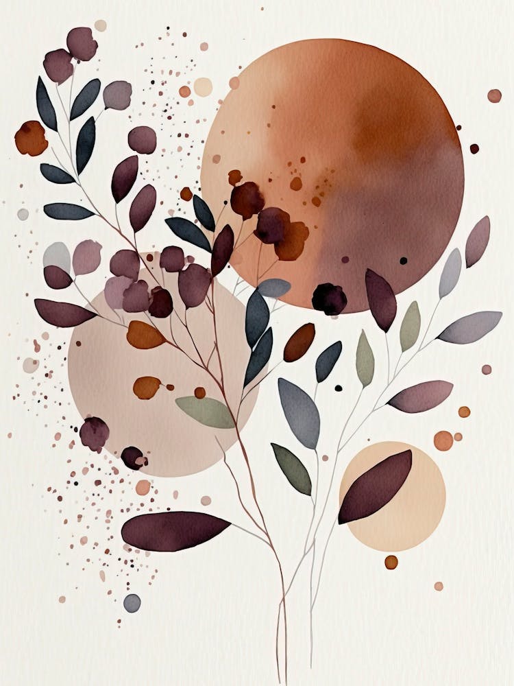 Flowers Watercolor Abstract 2